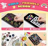 Veopoko 2 Scratch Art Notebook Rainbow Kids Gift 3-10 Years view 3