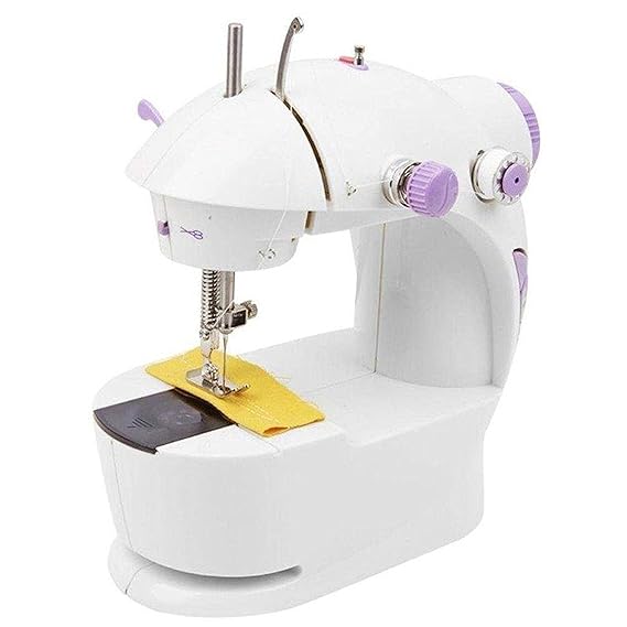 HNESS Multi Electric Mini 4 in 1 Desktop Functional Household Sewing Machine, Mini