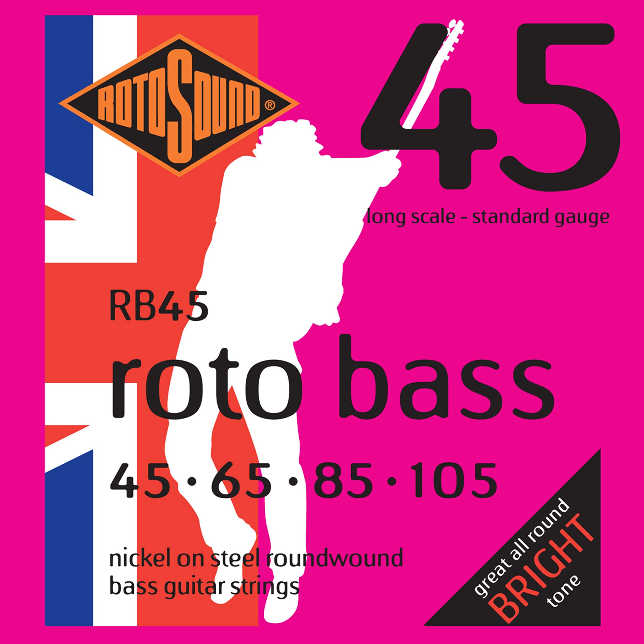 Rotosound Strings for Electric Bass ROTO NICKEL 5-string RB45-5 Nickel Medium 45-130 — image 1