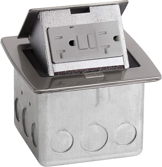 Lew Electric Pufp Ct Ss Countertop Box Pop Up W 20a Gfi