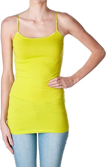 lime green spaghetti strap top