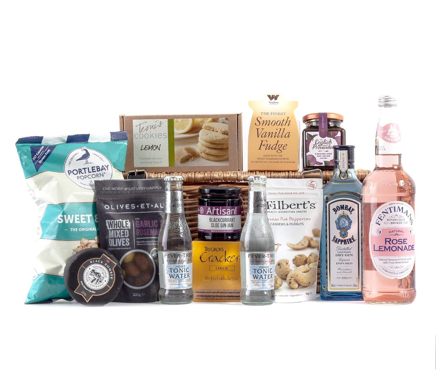 Bombay Sapphire Gin Premium Hamper Wickers Gift Baskets Amazon.co.uk