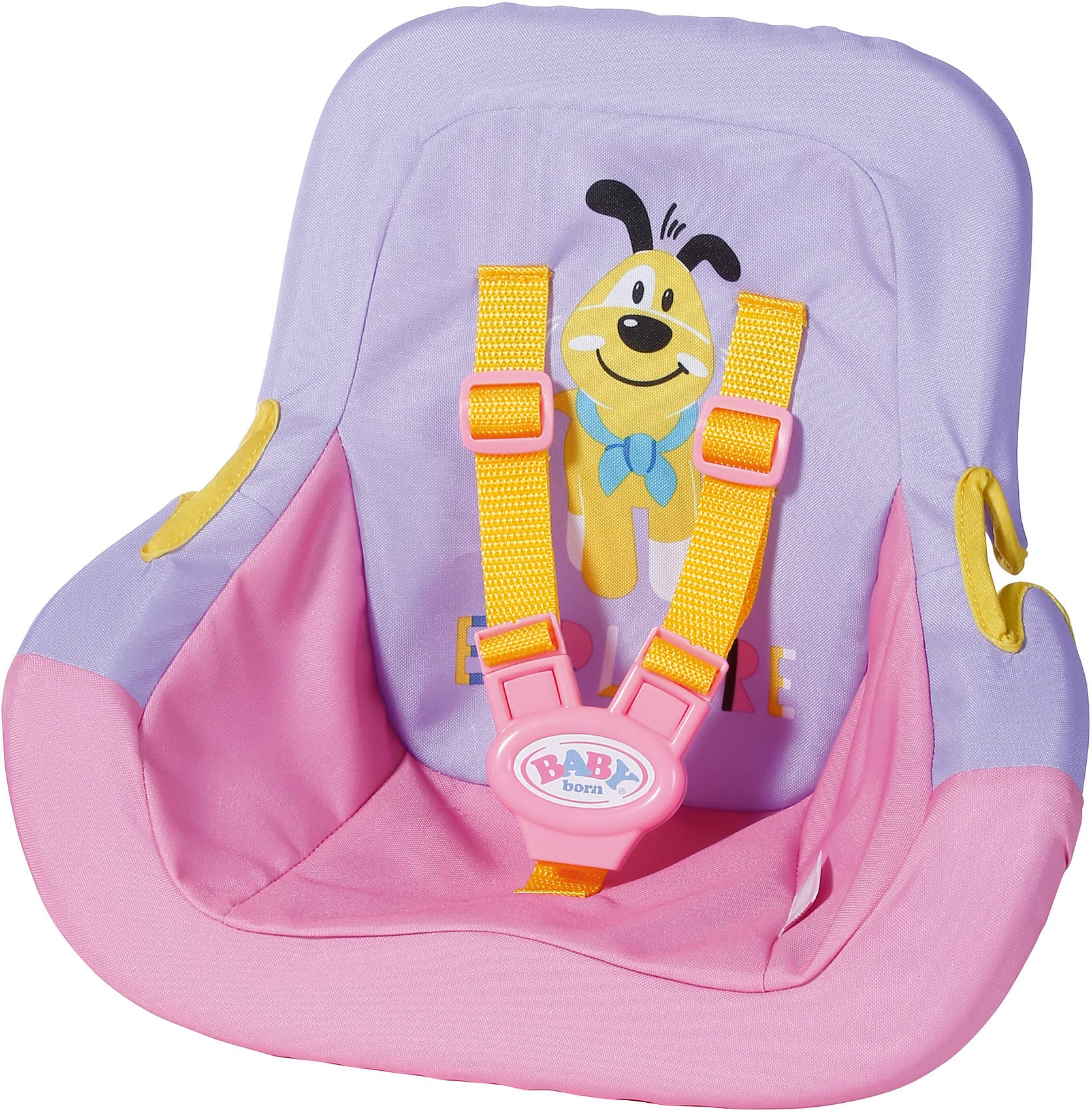 BABY born Car Seat for 43 cm Doll - With Safety Seat Belts - Easy for Small Hands, Creative Play Promotes Empathy & Social Skills, For Toddlers 3 Years & Up