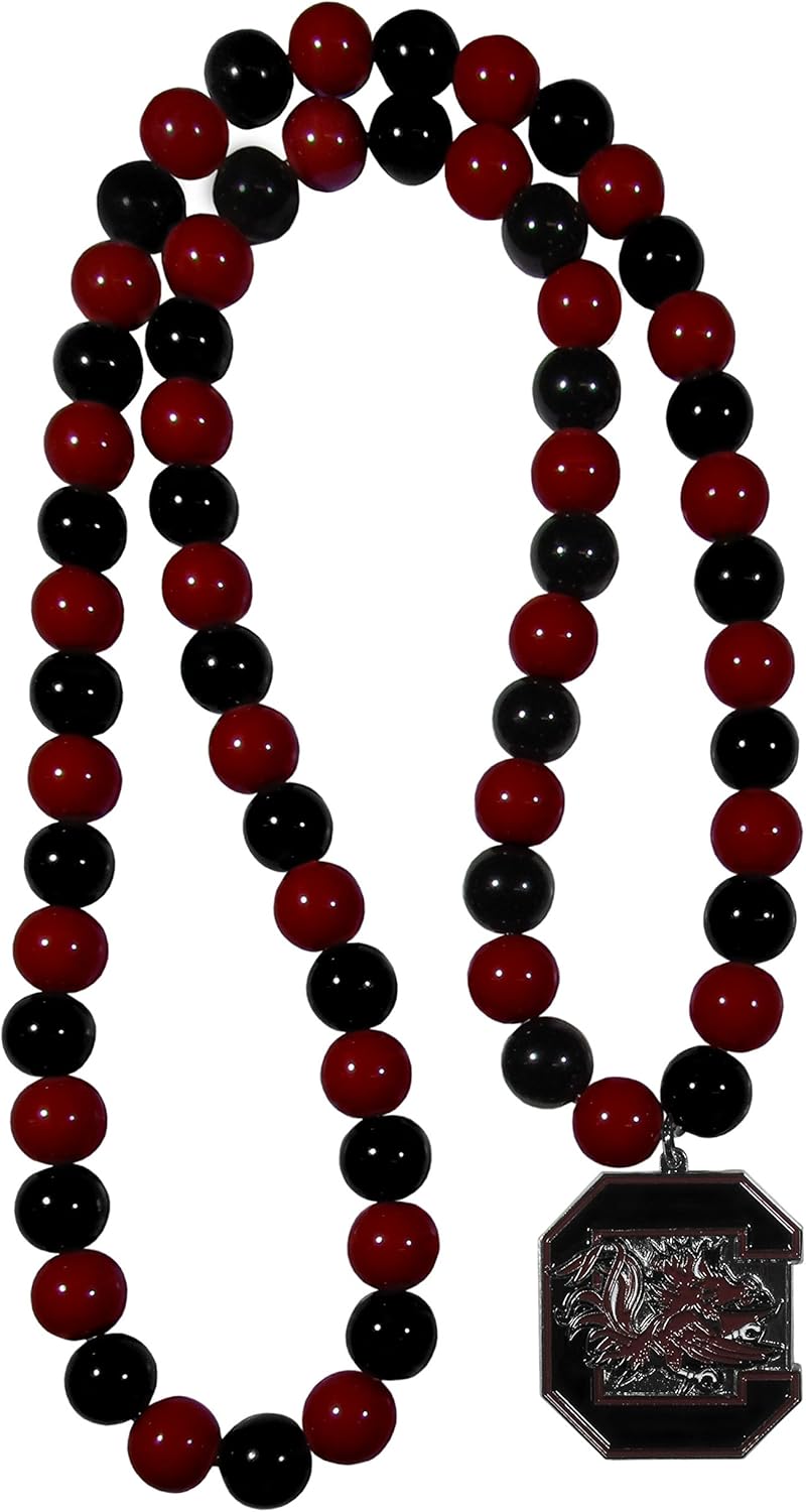 NCAA Siskiyou Sports Womens South Carolina Fighting Gamecocks Fan Bead Necklace 24 inch Team Color : Sports & Outdoors