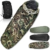USGI Gear Military Sleeping Bag System Tactical Gear &ndash; 4-Part Modular Sleeping Bags Cold Weather Includes Stuff Sack, Bivy Cover, Intermediate Cold Weather and Patrol Bag &ndash; Waterproof and Lightweight