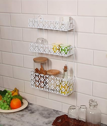 Buy Zahab Kitchen Utensil Rack Storage Organizer For Spices Utensils Cutlery Online At Low Prices In India Amazon In