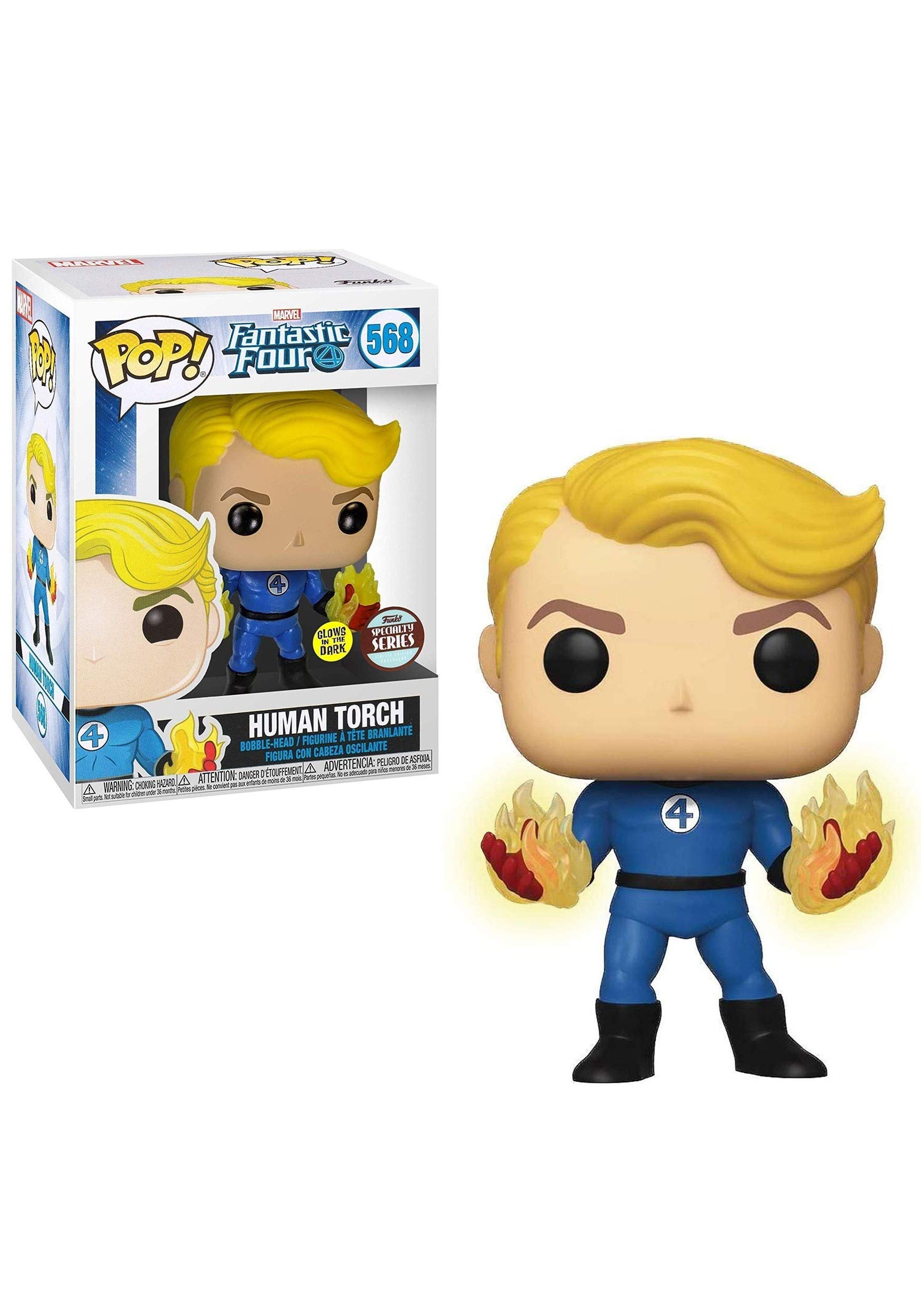 Marvel Funko Fantastic Four Specialty Series POP Human Torch Vinyl Figure