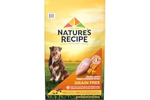 NATURE'S RECIPE Nature’s Recipe Grain Free Chicken, Sweet Potato & Pumpkin Recipe Dry Dog Food, 24 lb. Bag