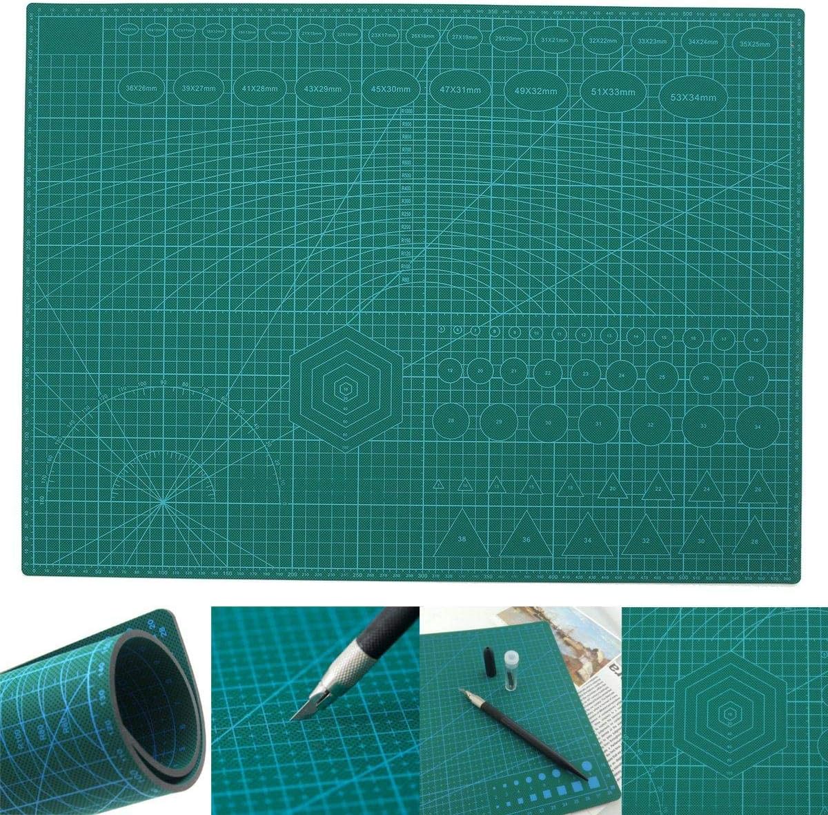 A2 PVC Double Printed Self Healing Cutting Mat Craft Quilting Scrapbooking Board