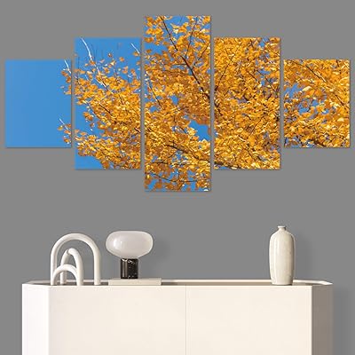 SIGNWIN 5 Panel Canvas Wall Art Modern Art...