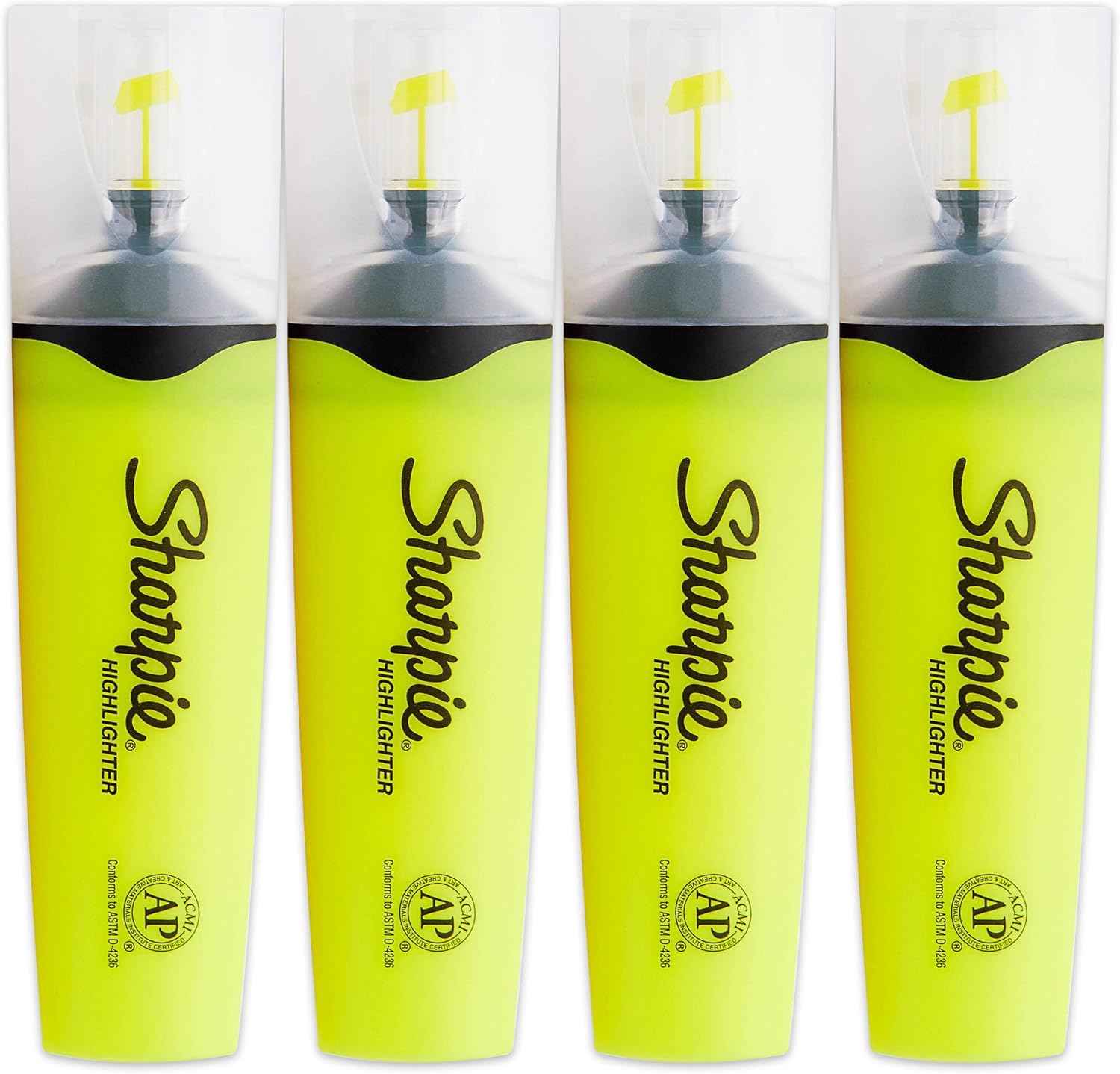 Sharpie Clear View Fluorescent Highlighters, Chisel Tip