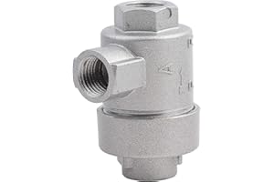 KUULEYN Pneumatic Quick Exhaust,Dump Valve,Threaded 1/4" BSPT Aluminum One-way Quick Exhaust Air Pipe Valve Replacement Accessory