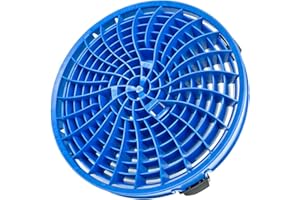 DETAIL GUARDZ Dirt Lock Car Wash Insert – Bucket Filter for 3–8 Gallon Round Pails – Traps Debris, Prevents Swirl Marks – Self-Locking Rubber Grips, Venturi Flow, Cleaning Tool (Blue)