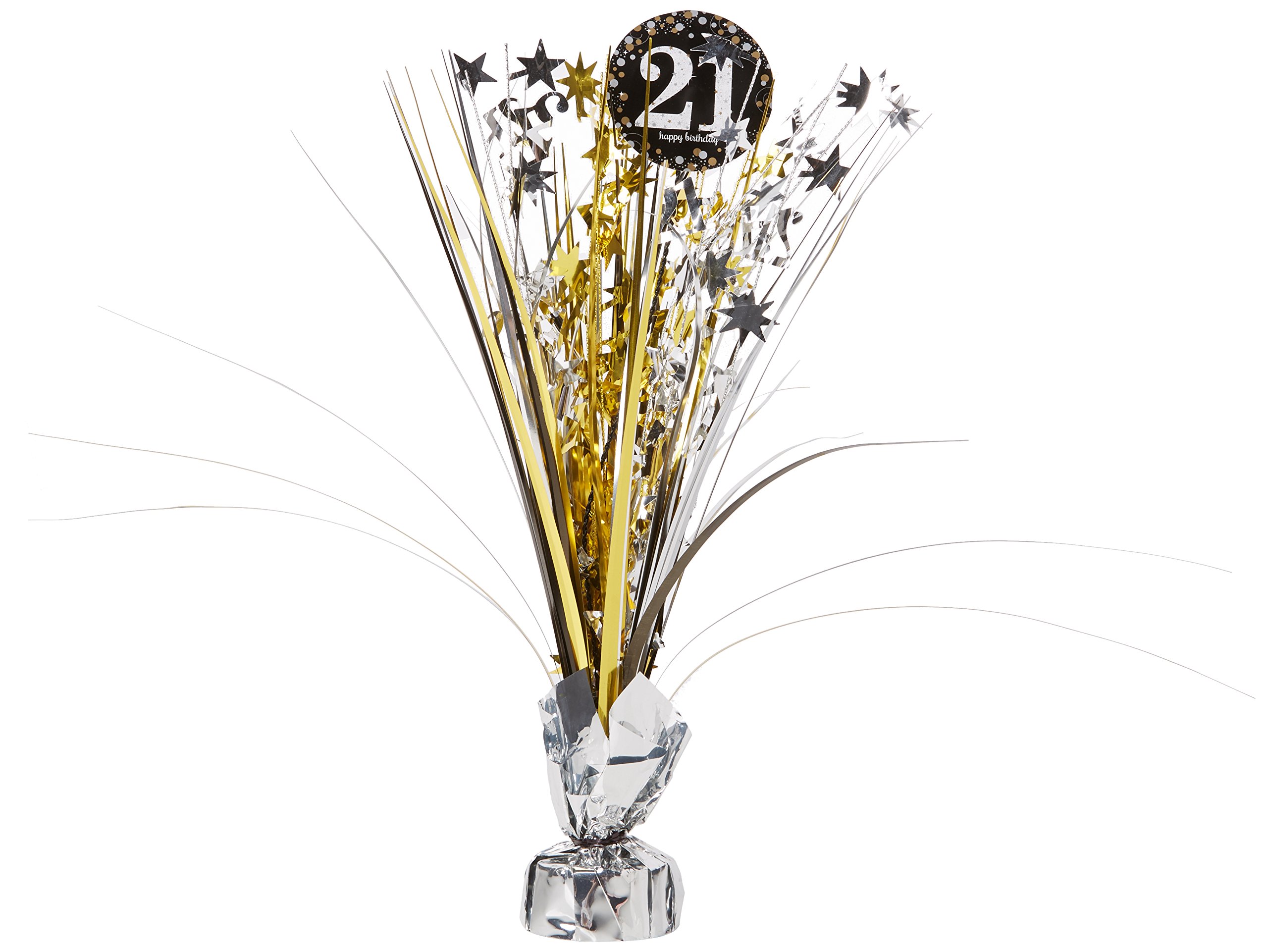 Adult Gold Celebration 21st Centerpiece Spray