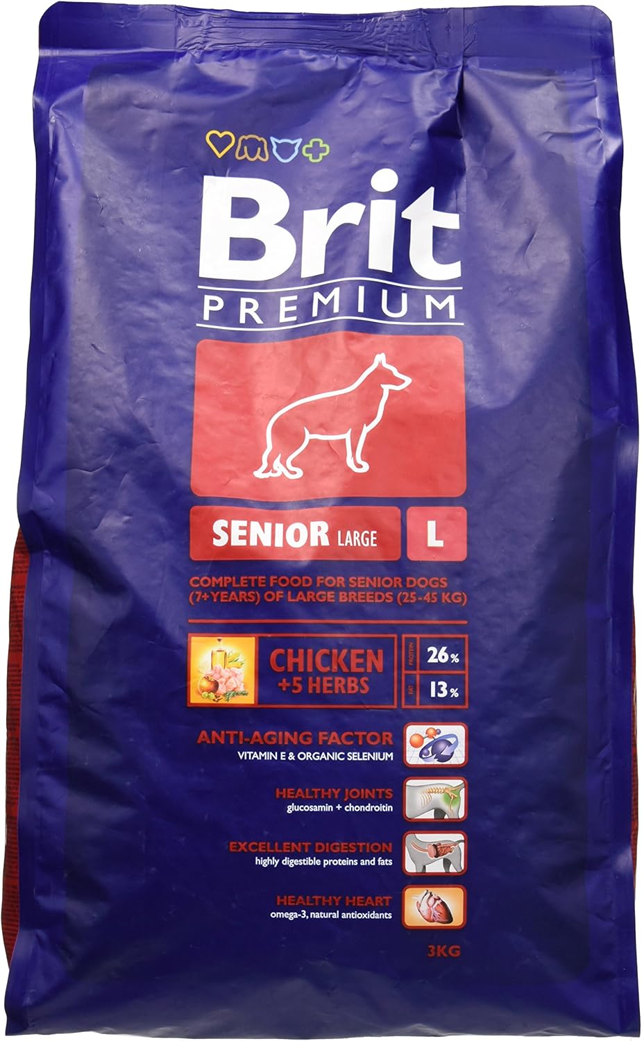 Brit Care Premium Senior Dog Food, Large, 3 kg Amazon.co.uk Pet Supplies