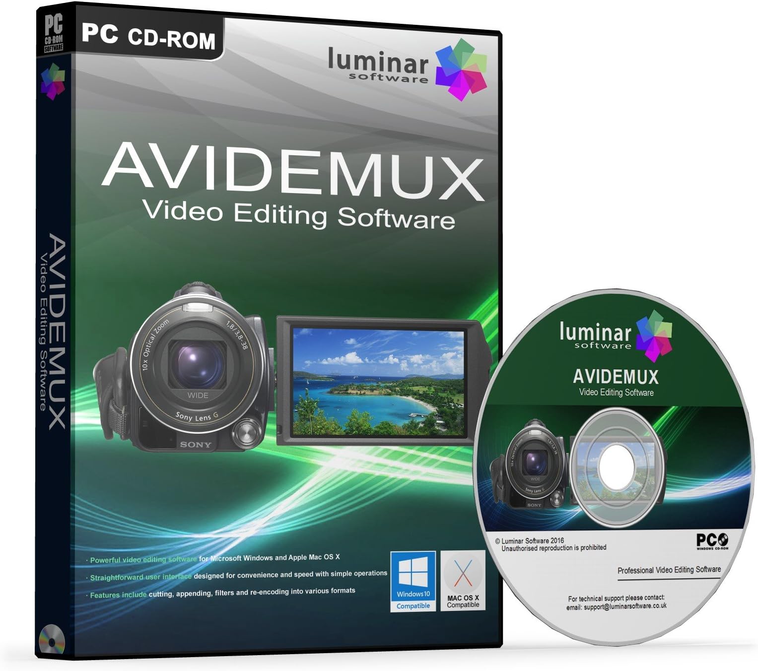 Avidemux - Powerful Video / Movie Editing / Production / Conversion Studio Software (PC & Mac) - BOXED AS SHOWN