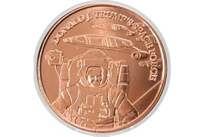Donald Trump's Space Force 1 oz Pure .999 Copper Round Bullion Coin in Capsule - COA by Heavenly Metals