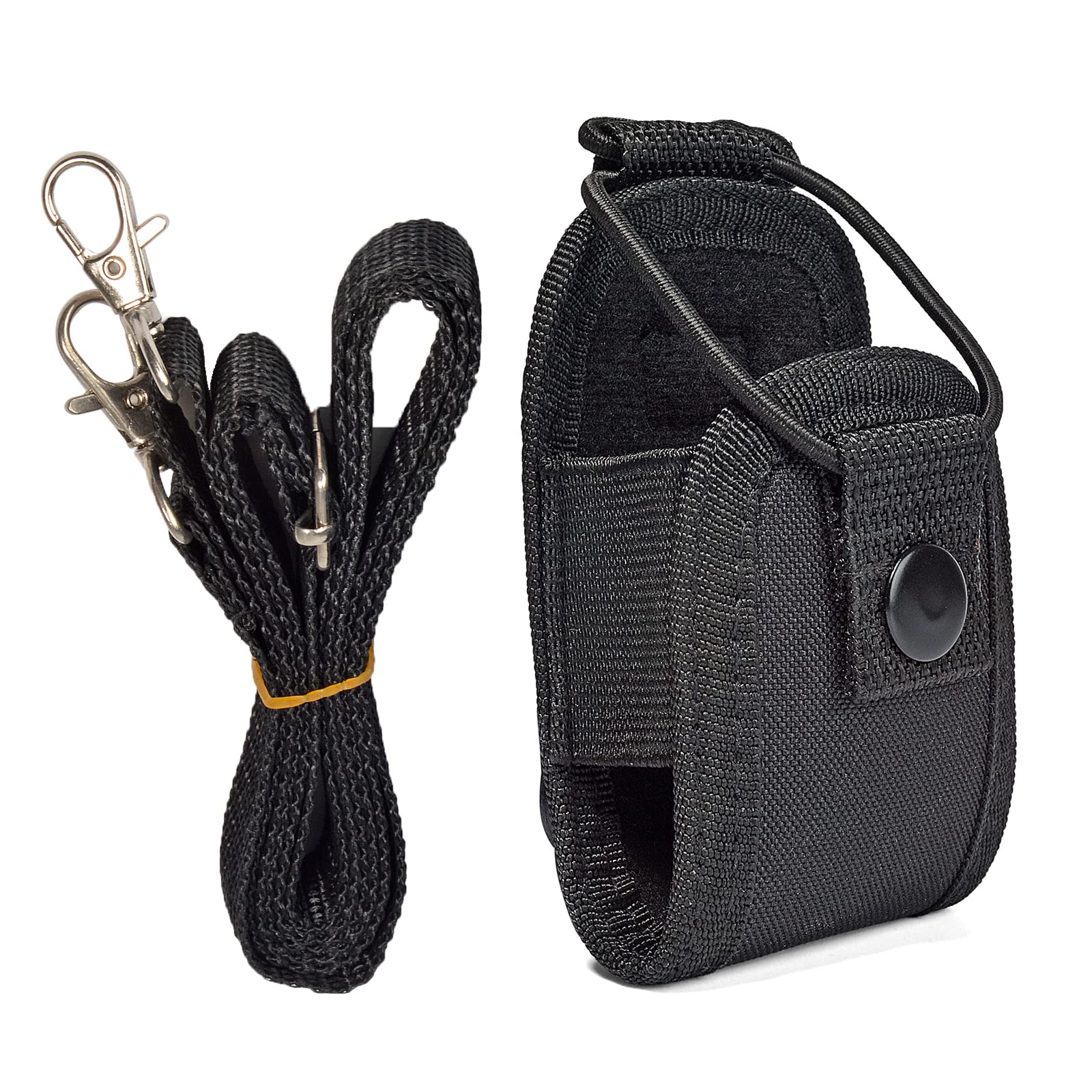 HYS Radio Holder Adjustable Holster Pouch Case Compatible with Baofeng UV5R Motorola GP328 Plus Tlkr T92 H2O T42 Talkabout Small Walkie Talkie