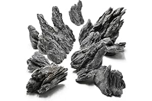 Unocho Aquarium Rocks Natural Seiryu Stone 20lb Aquascaping Rocks for Fish Tank Aquarium Landscaping Decoration Paludarium Amphibian Enclosures(3-10 Inches)