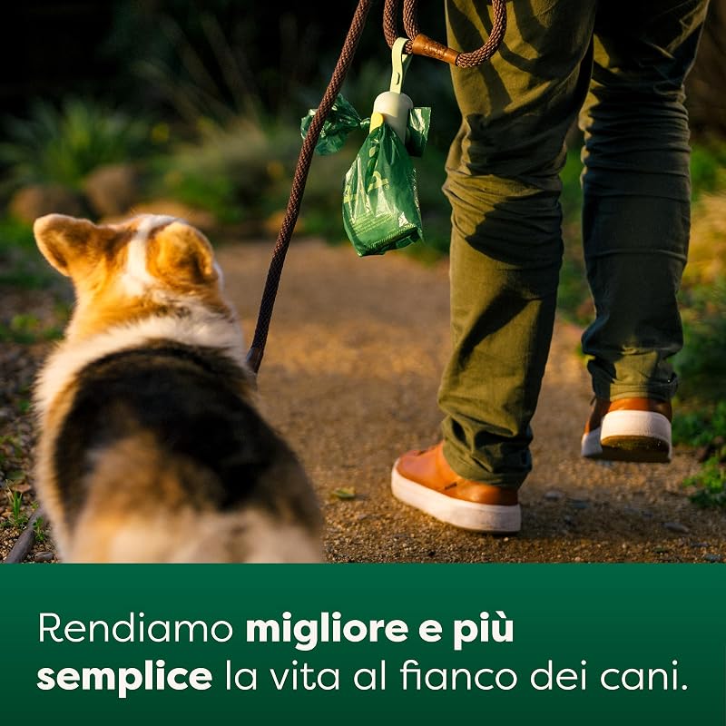 Sacchetti igienici per cani, a prova di perdite e extra resistenti, rotoli di ricarica, senza profumo, 120 pezzi