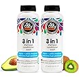 SoCozy 3-in-1 Kids Shampoo + Conditioner + Body Wash (10.5 Fl Oz, 2 Pack) Gentle, Hydrating Hair & Body Cleanser with Keratin, Vitamin B5, & Kiwi Extract, Paraben & Sulfate-Free
