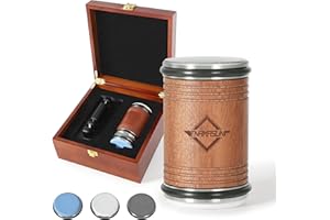 TNAMASUN Rolling Knife Sharpener with Industry Diamonds, Knife Sharpener Tool Work for any Hardness of Steel, Knife Sharpening Magnetic Angle with 15/20°, High-end Wooden Box Packaging