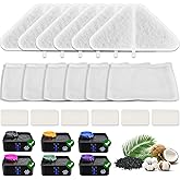 Replacement Filters for 230oz Dog Water Fountain, Made of Activated Carbon and PP Cotton, Kastty Food Grade Water Fountain Filters, 6pes Filter + 6pes Mesh + 6pes Sponge