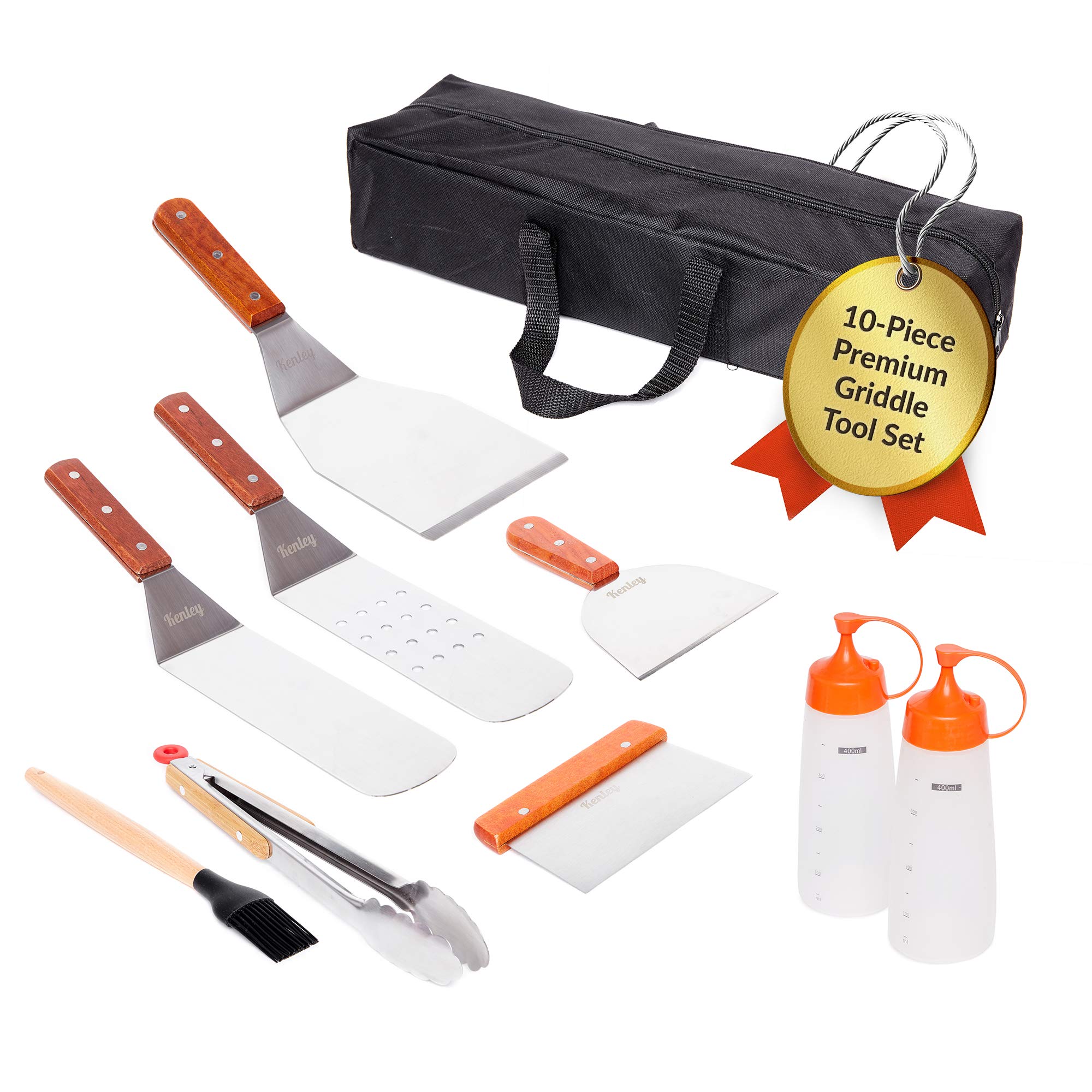 Griddle Accessories Set Spatula & Scraper 10Piece Griddle Tools for