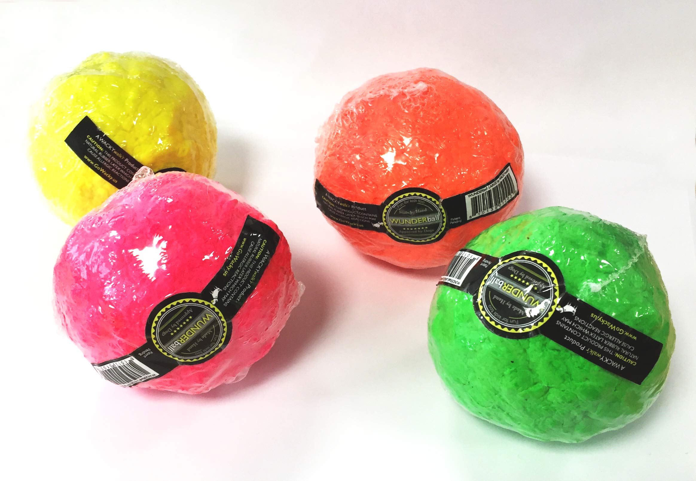 WACKYwalk'r Wunderball Indestructible | Bouncing | Floats | Fetch Dog Toy | Color Varies | Medium