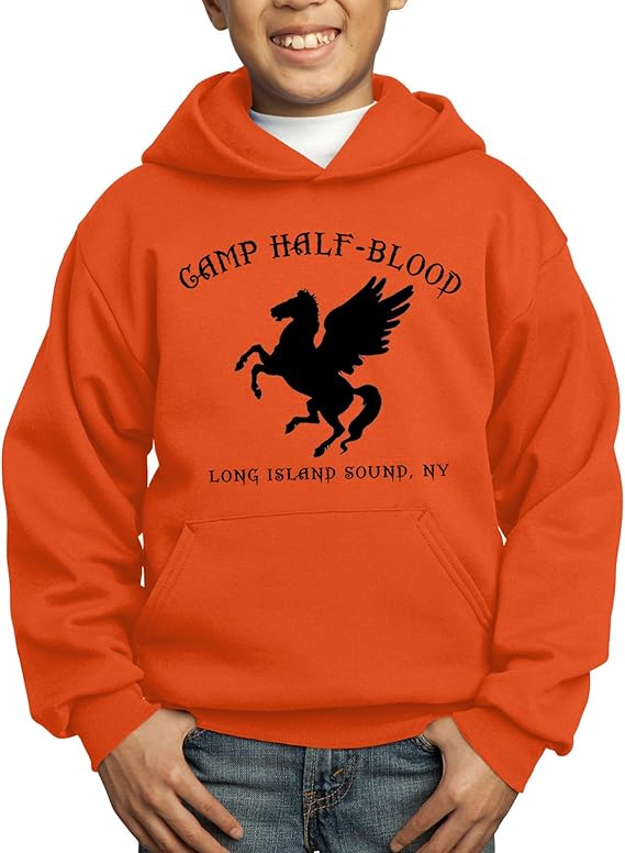 Youth Camp HalfBlood Hoodie Sweatshirt XLarge Orange