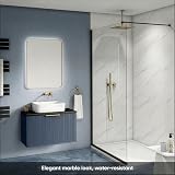IZODEKOR Marble Look Wall Cladding 120x60cm Ice Berg Grey Bathroom Tile view 9