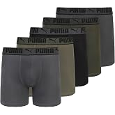 PUMA Men's Training Fit Anti-Odor 5 Pack Boxer Briefs