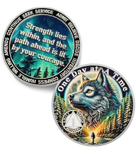 Alcoholics Anonymous AA 2 Year Bronze Medallion Token Coin Chip Sobriety Sober E - Foto 4