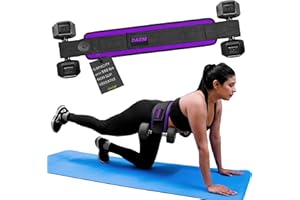 DAGM Hip Thrust Belt for Dumbbells heavy, Secure Glute Trainer with Non-Slip Extra Padding That Protects Your Hips - Ideal for Gym & Home Workouts - Use with Heavy Duty Kettlebells, Dumbbells, & Plates Hold up to 500 lbs