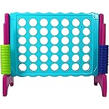 Giant 4 in A Row, 4 to Score - Premium Plastic Four Connect Game JUMBO 4 Foot Width or JUNIOR 3 Foot Width Set with 44 Rings 