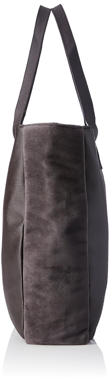 kanvas katha women's tote bag (dark grey) ()