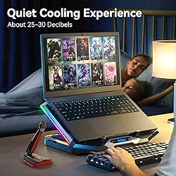 ICE COOREL Gaming Laptop Cooling Pad with 8 Cooling