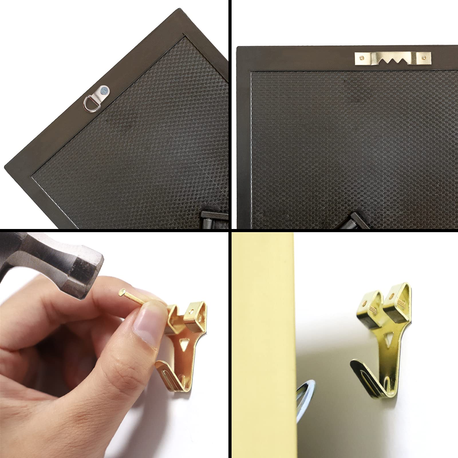 Hongway 276pcs Picture Hanging Kit, Picture Hangers, Heavy Duty Frame Hooks Assortmentwith Nails, Hanging Wire, Screw Eyes, D Ring and Sawtooth Hardware for Frames Mounting