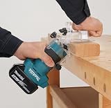 Makita DRT52Z 18V Li-ion LXT Brushless Router Trimmer 0-42mm Plunge 1/4 in Chuck view 9