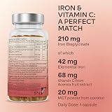 AAVALABS Gentle Iron Supplements 42mg Bisglycinate 120 Capsules view 5