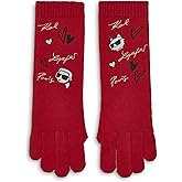 KARL LAGERFELD womens Embroidered Karl Hearts Gloves