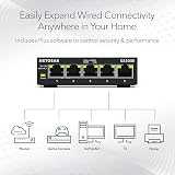 NETGEAR GS305E 5 Port Gigabit Managed Switch Desktop or Wall Mount view 2