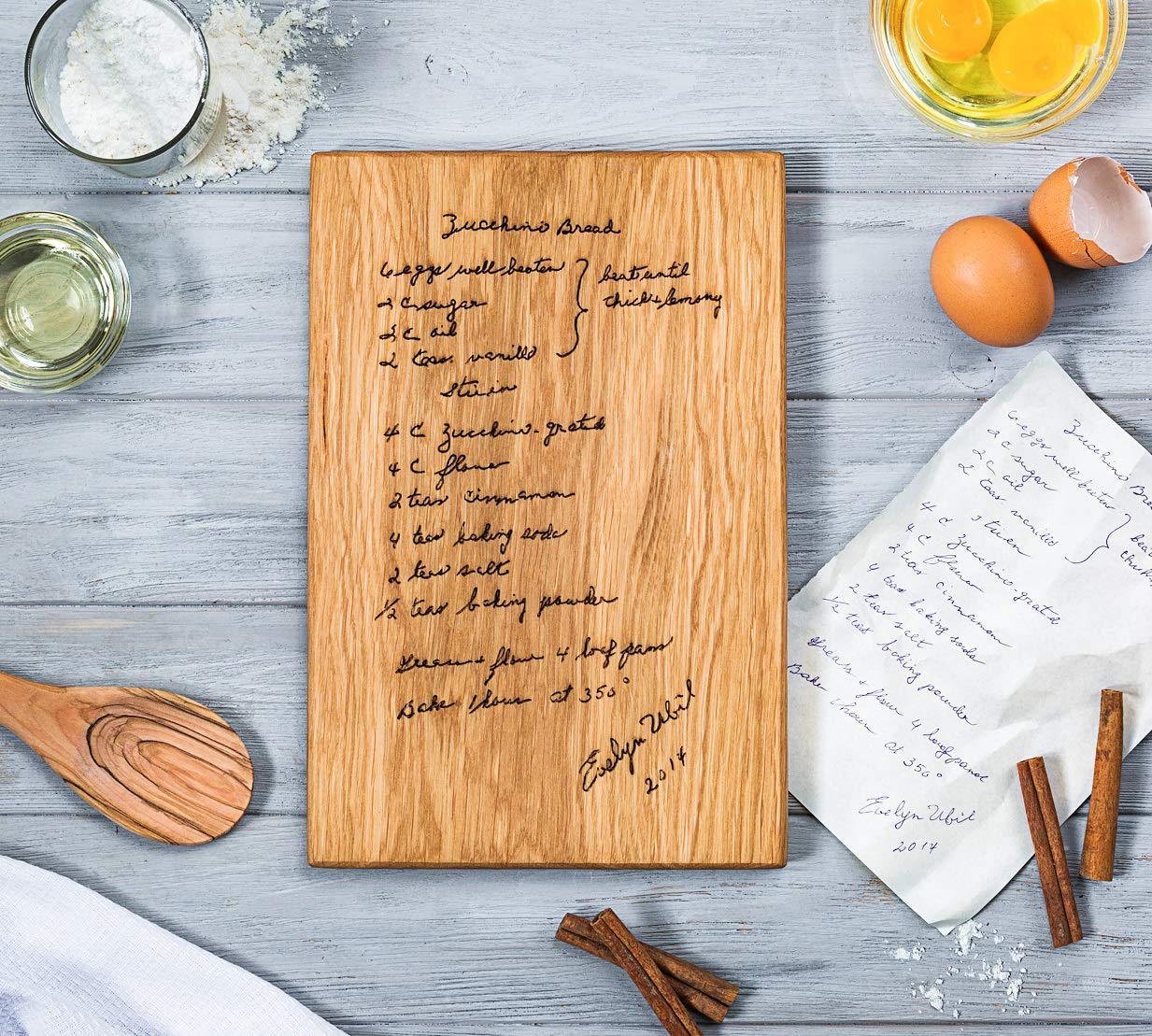 Home & Living Cutting Boards Grandmothers Handwritten Recipe Engraved
