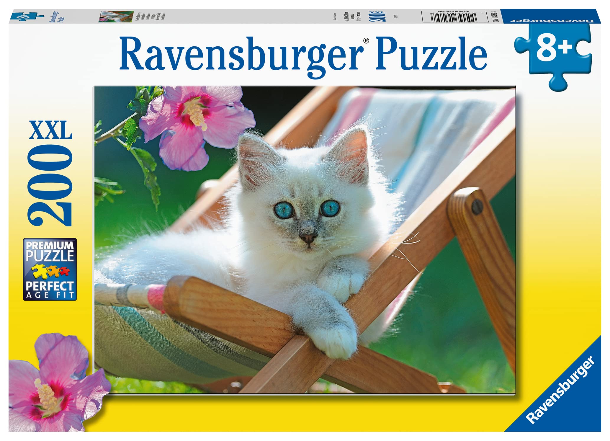 Ravensburger 13289 Children's Puzzle - White Kitten - 200 Pieces Puzzle for Children from 8 Years
