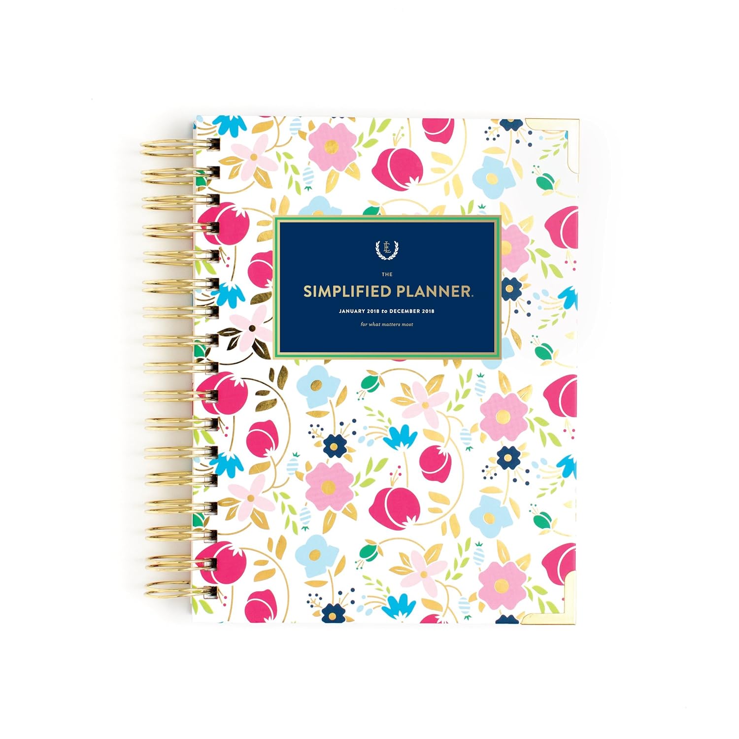 Emily ley paper 2018 calendar daily simplified planner fancy floral