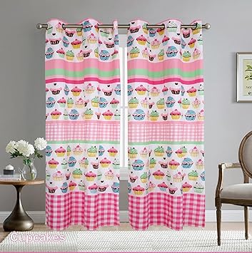 Amazon Com Sapphire Home Kids Girls 2 Window Curtain Panels 84