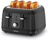Kenwood Dawn 4-Slot Toaster 1800W Defrost Reheat Cancel Midnight Black view 3