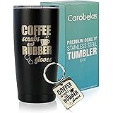 Carobelas Nurse Gifts Tumbler Set 'Coffee Scrubs and Rubber Gloves' - Gift for RNs, Nurse Practitioners, Nursing School Grads