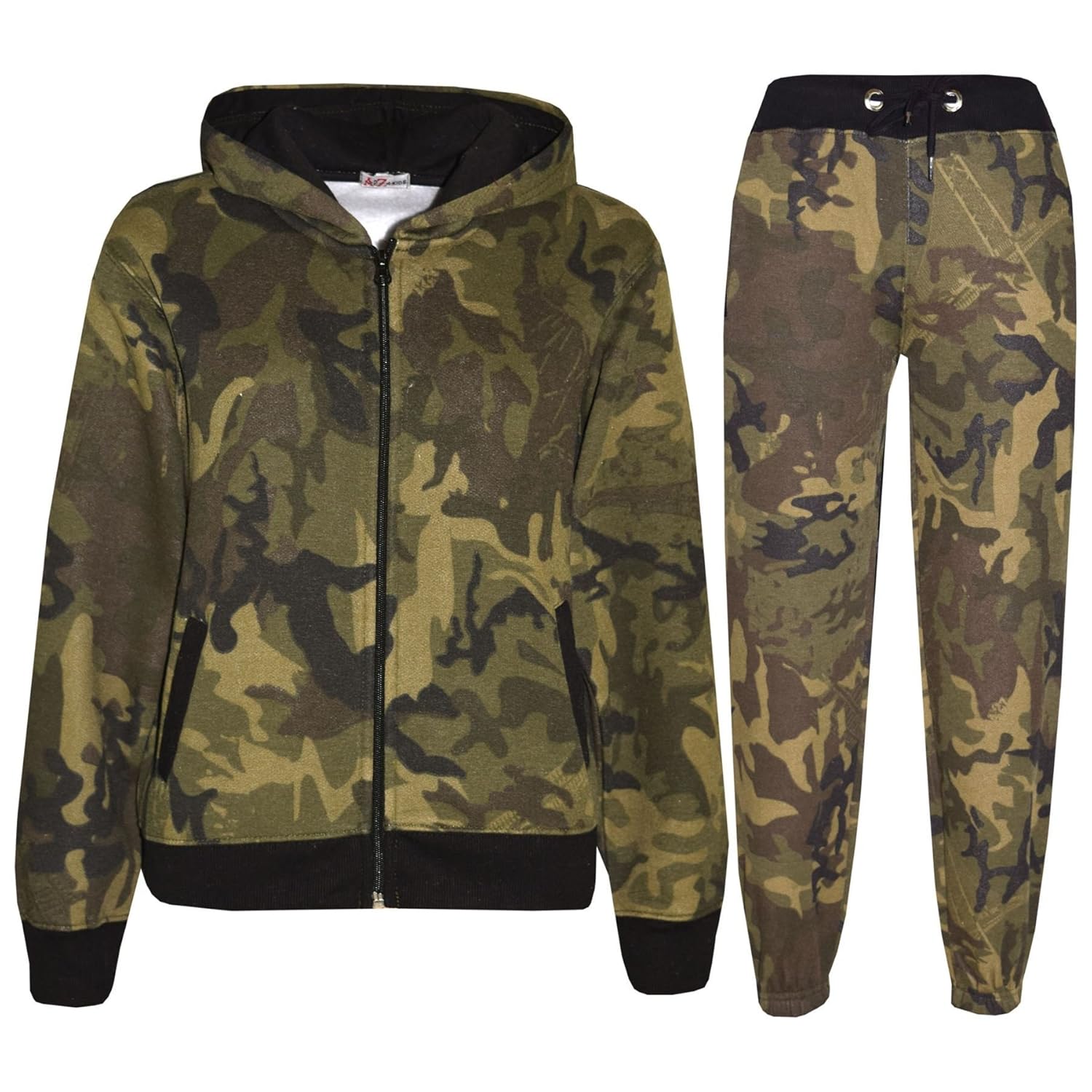 green kids tracksuit