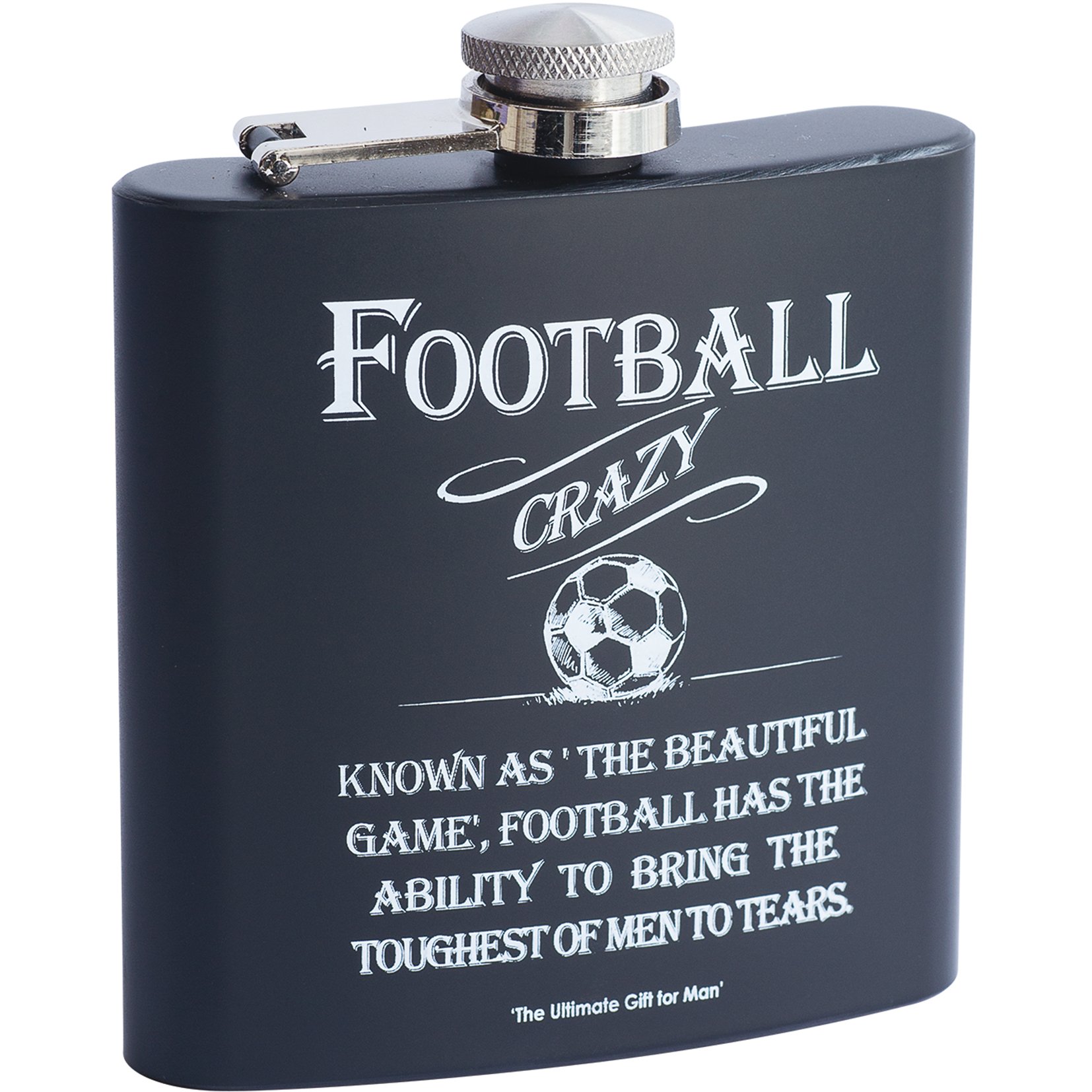 Arora Ultimate Gift for Man 8869 Football Hip Flask, Multicolour, One Size